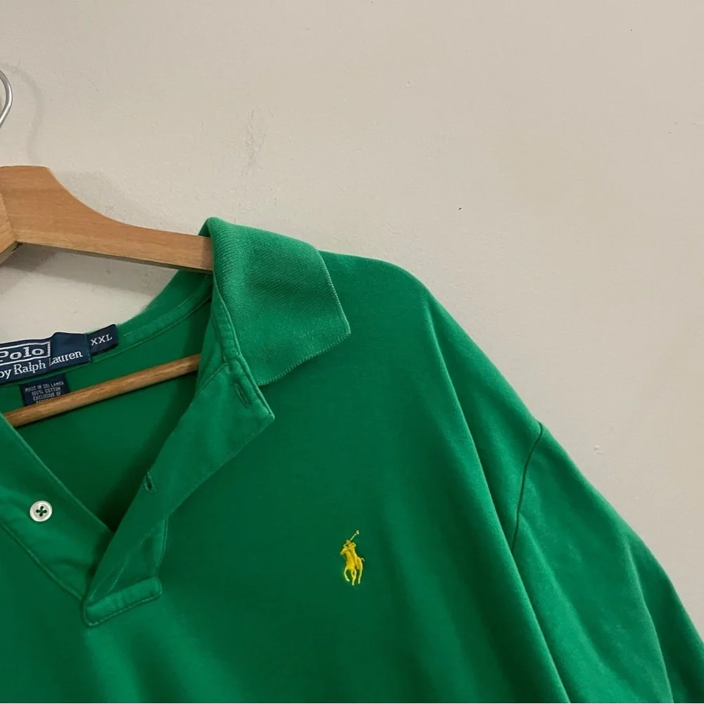 Polo by Ralph Lauren Men's Green Polo Shirt Preppy Golf Casual Classic